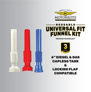 MotorKote Universal Funnel Kit- 3 Pack