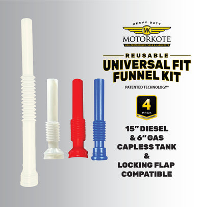MotorKote Universal Funnel Kit- 4 Pack