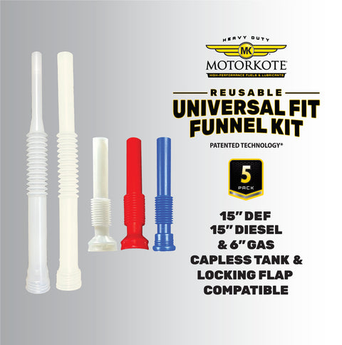 MotorKote Universal Funnel Kit- 5 Pack